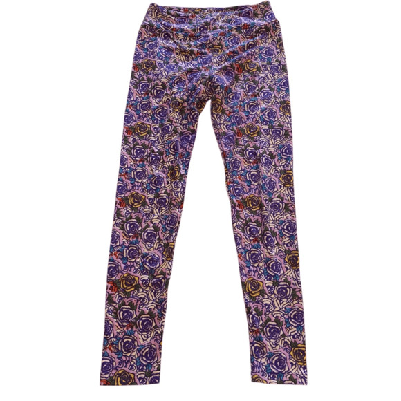 Lot of 2 Lularoe OS Disney Villains Evil Queen Hearts Cruella Leggings And Purpl - Picture 3 of 5